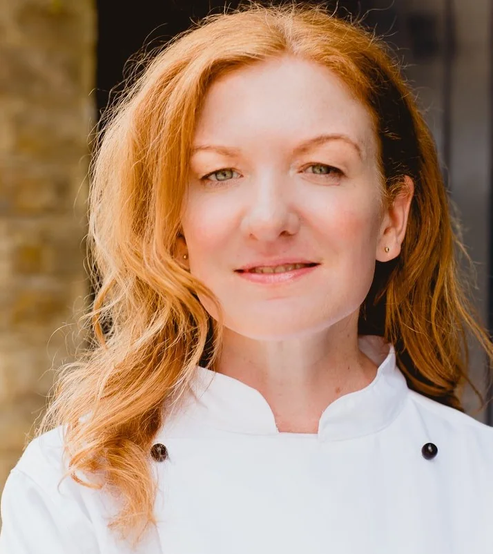 Julie Cleijne, founder of Sustainable Kitchen Consultants, in chef's whites